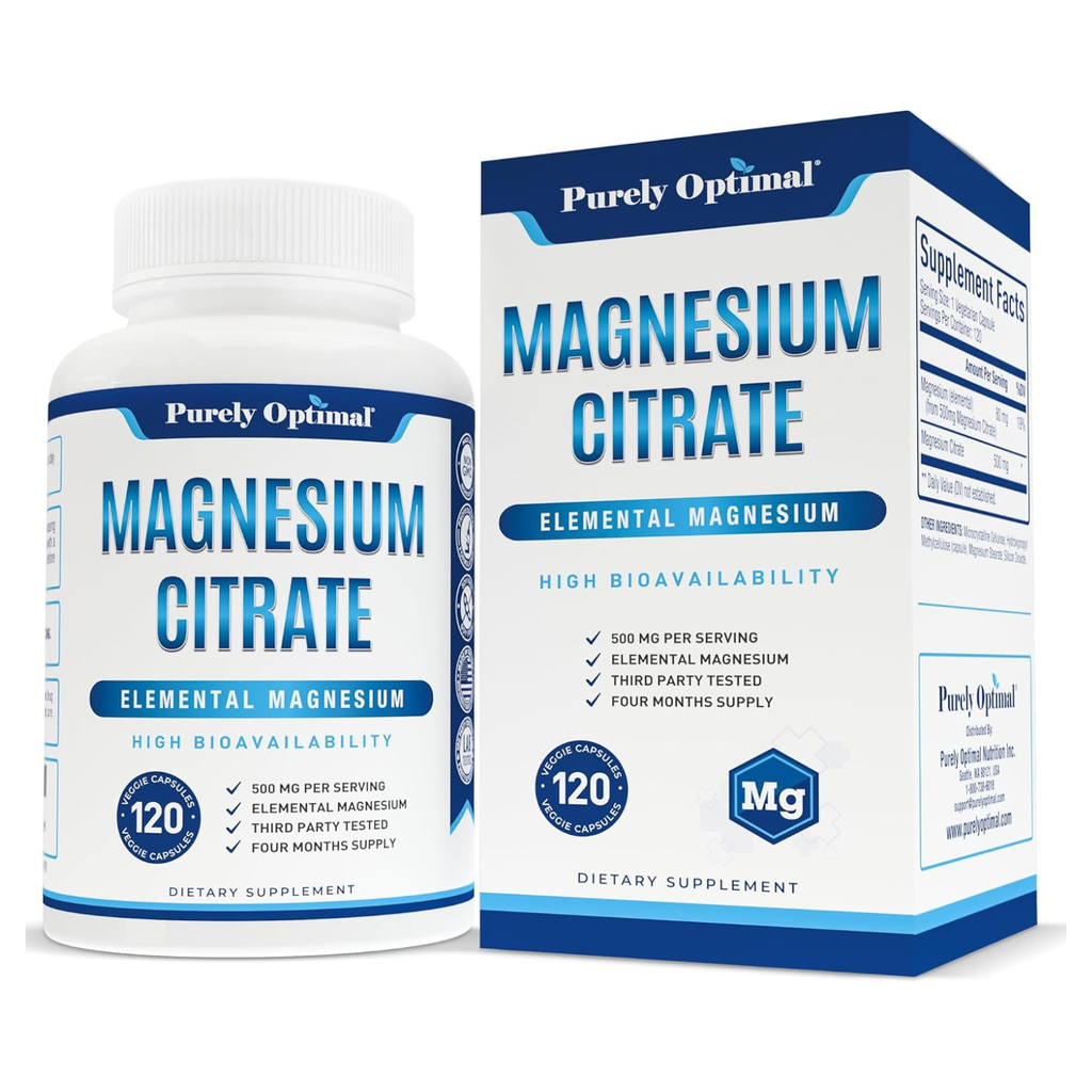 Magnesium Citrate Purely Optimal Nutrition Magnesium Citrate Purely Optimal Nutrition