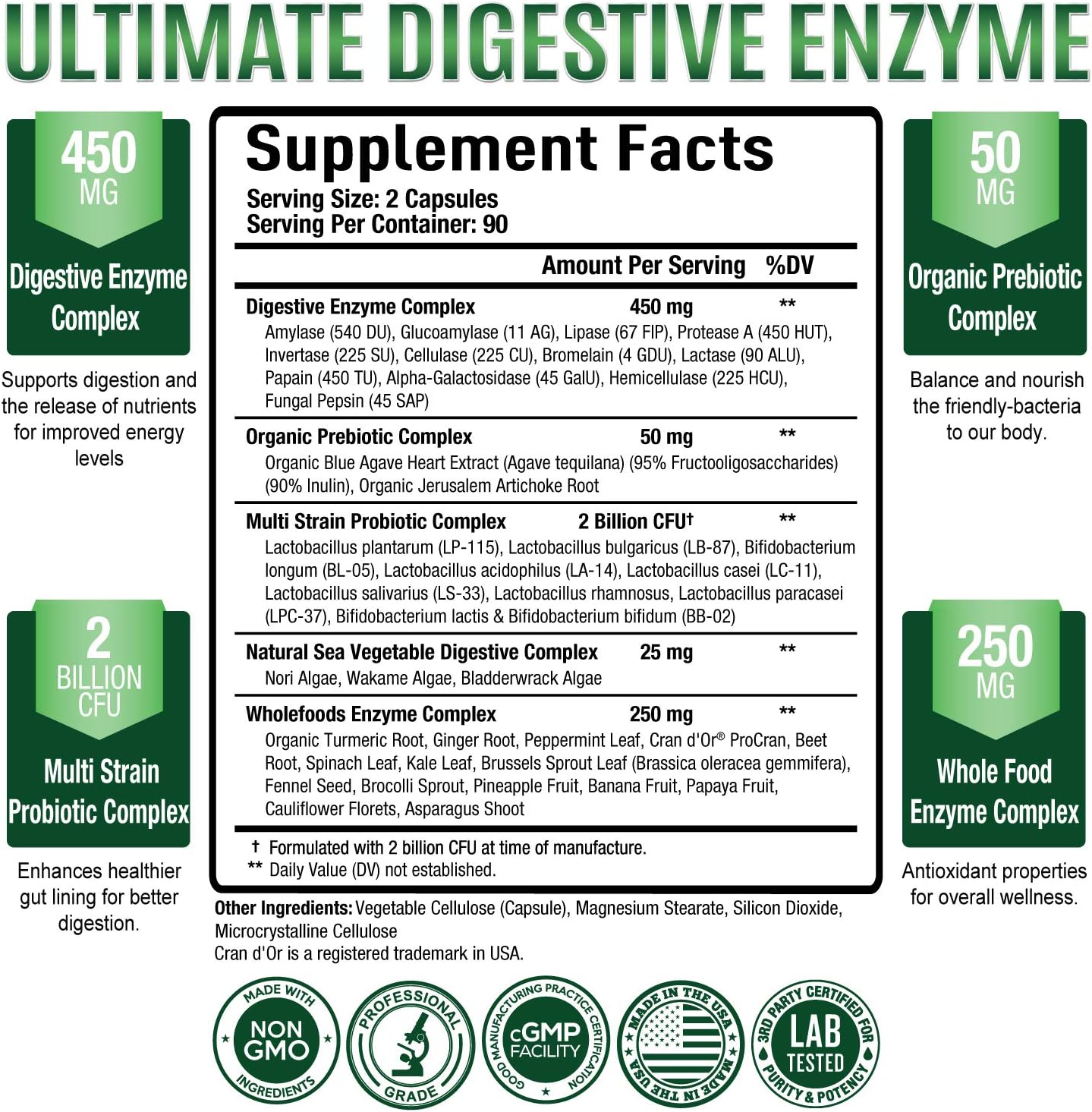 Digestive Enzymes Purely Optimal Nutrition Digestive Enzymes Purely Optimal Nutrition