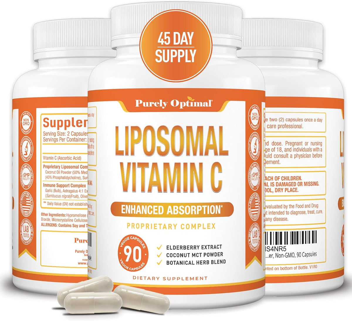 lipo c liposomal vitamin c 2100mg High Absorption Fat Soluble VIT and soy KSB LIPO C, Liposomal Vitamin